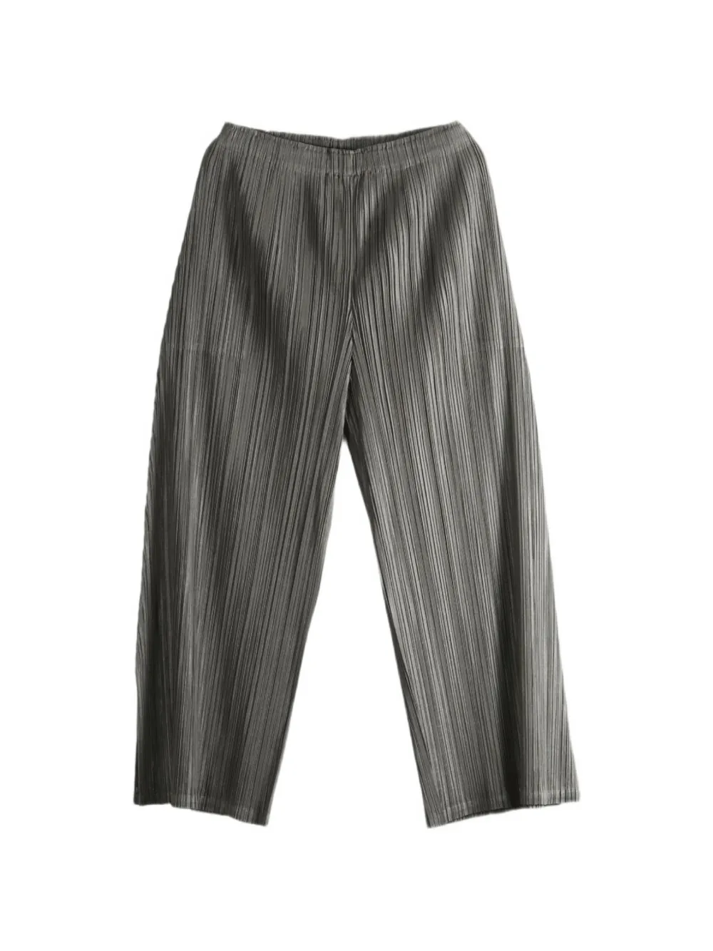 Pleats Please Issey Miyake pleated straight-leg trousers Grijs
