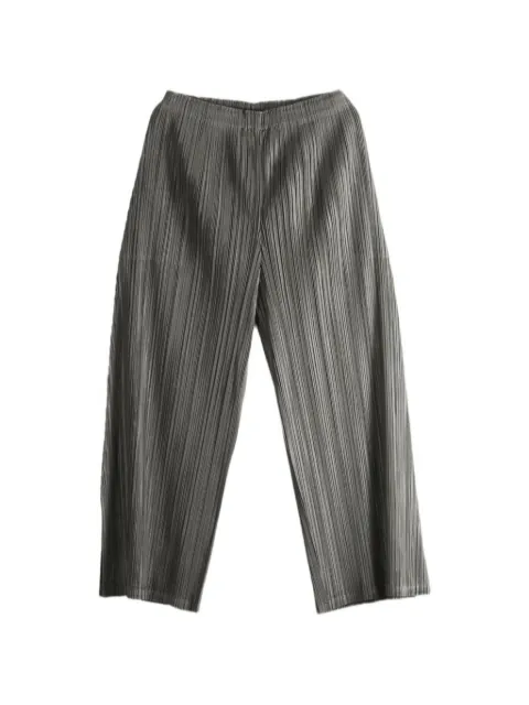 Pleats Please Issey Miyake pleats cropped trousers
