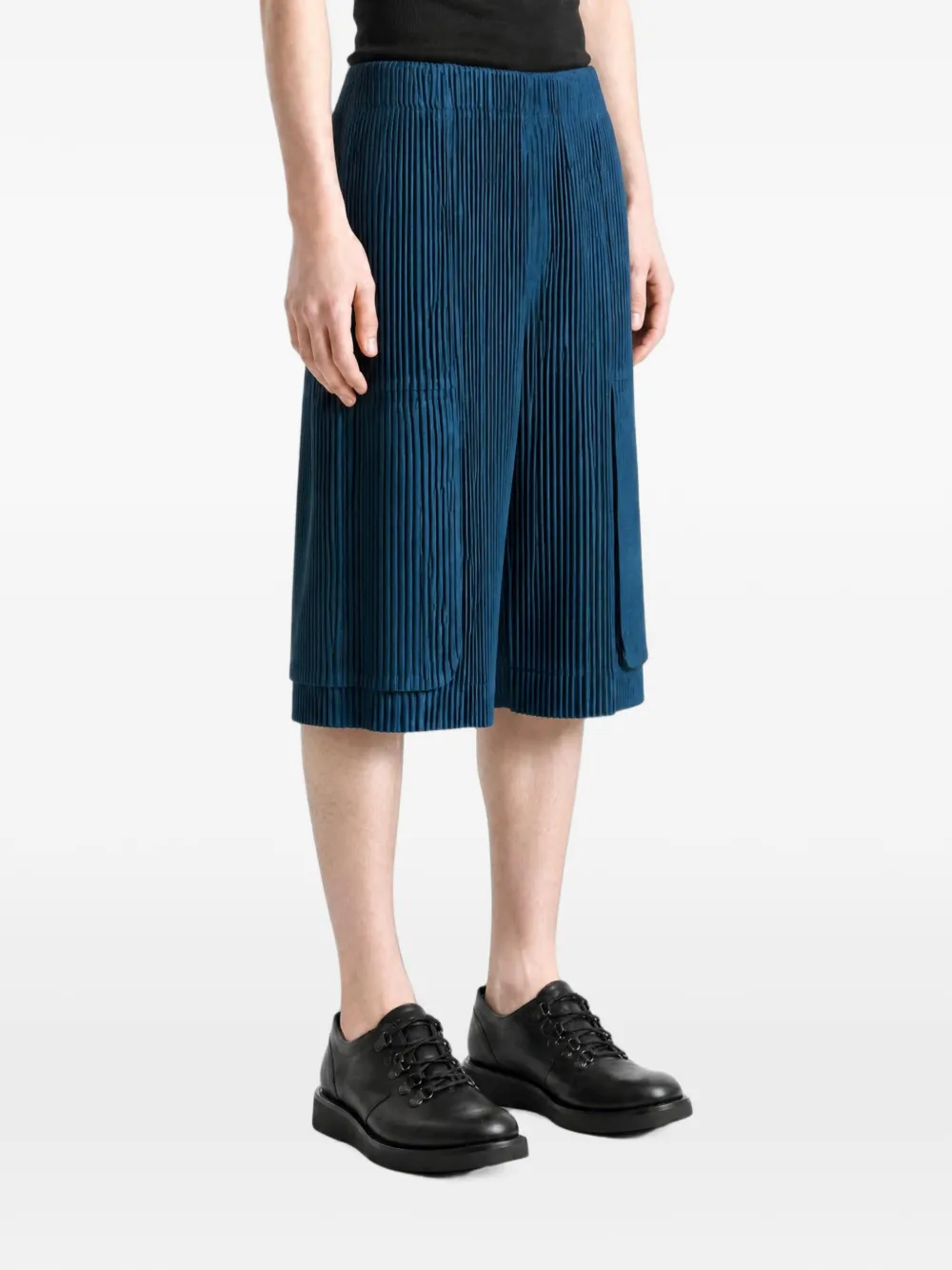 Homme Plissé Issey Miyake Cargo broek met plissé-effect Blauw