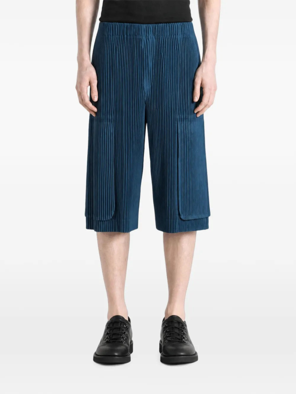 Homme Plissé Issey Miyake Cargo broek met plissé-effect Blauw