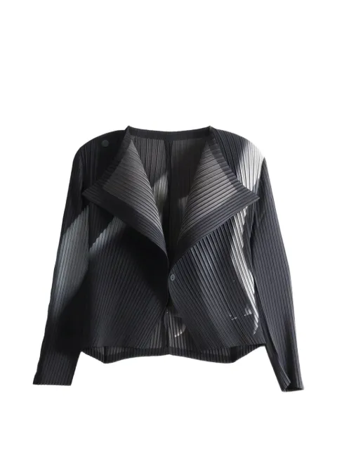 Issey Miyake Hands of Lover pleated abstract-print jacket