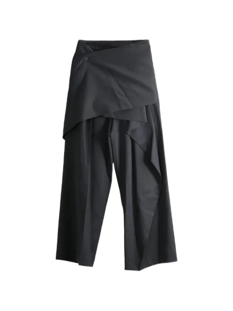 Issey Miyake layered draped trousers