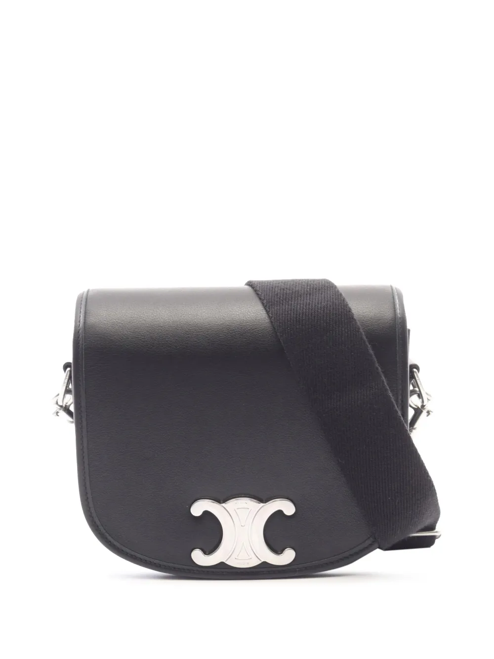 Celine Pre-Owned 2015-2026 Triomphe Besace Umhängetasche aus Kalbsleder - Schwarz