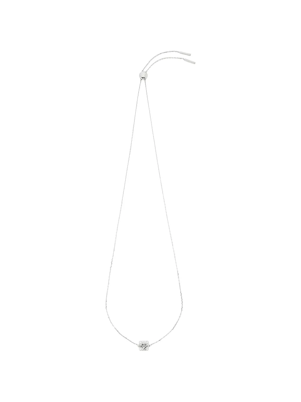 LOEWE Anagram Bombé logo-charm necklace - Argento