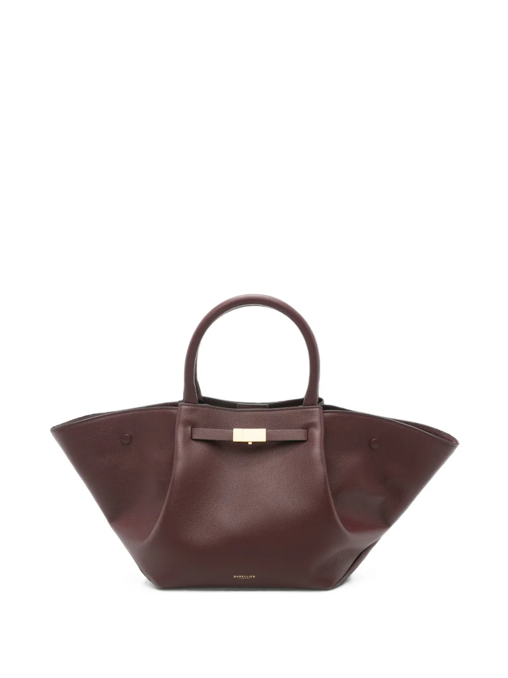 DeMellier medium New York grained-leather tote bag - Violet