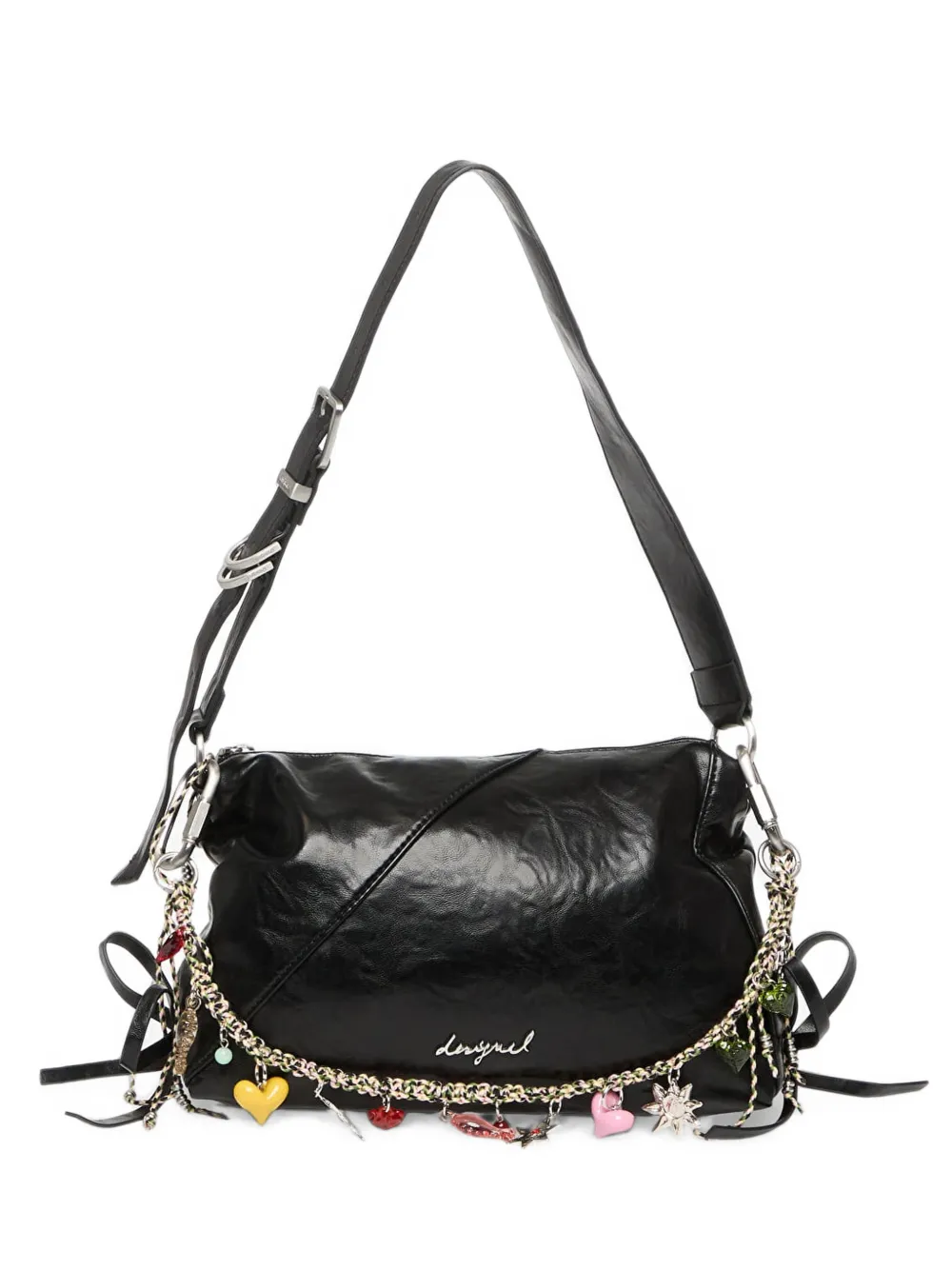 Desigual Gravity charm-embellished lace-up shoulder bag · OS