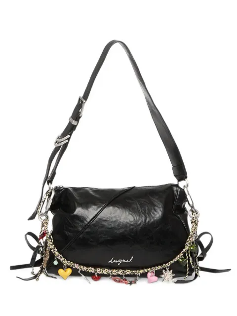 Desigual Gravity charm-embellished lace-up shoulder bag