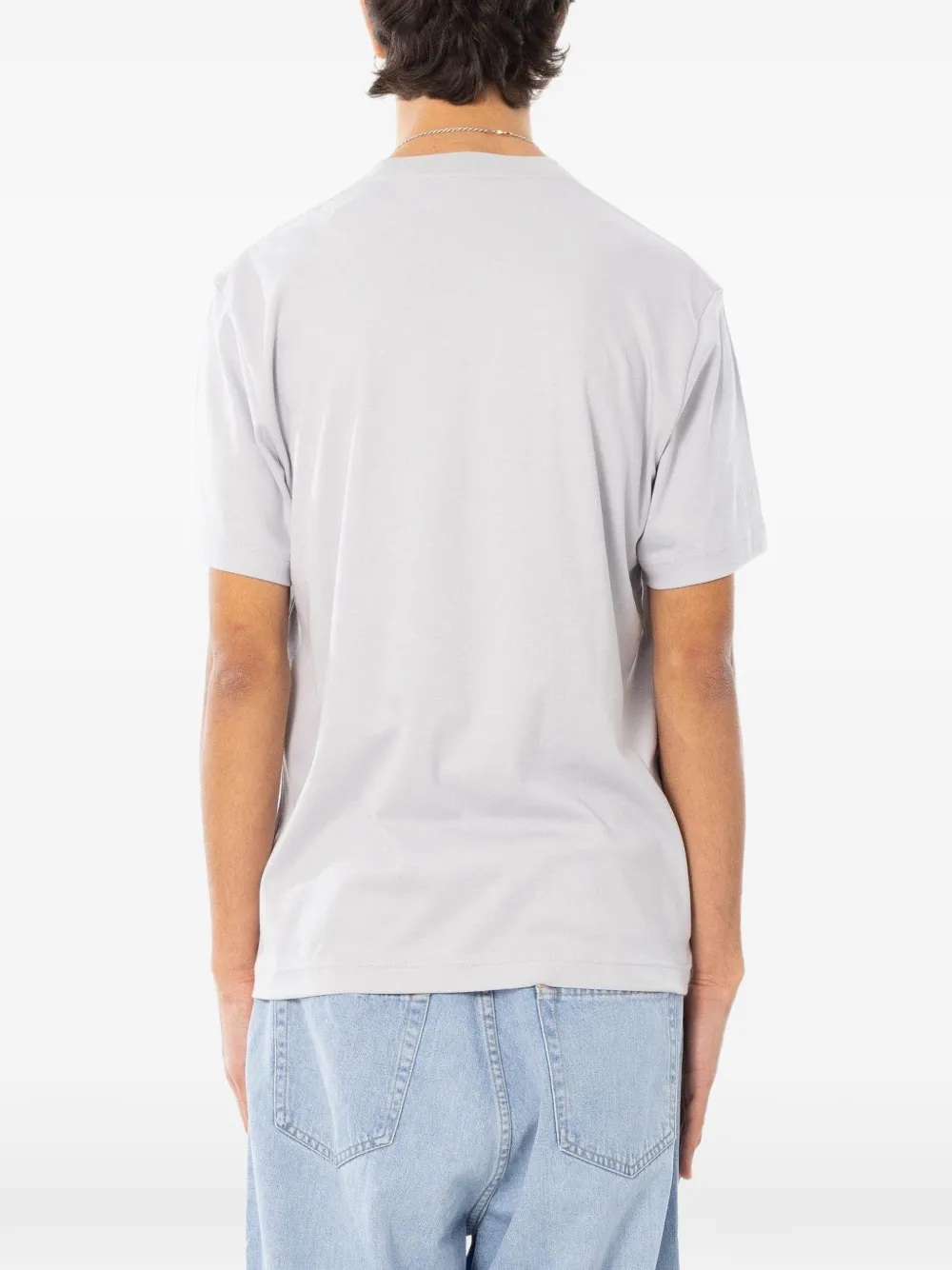 Lacoste T-shirt met geborduurd logo Grijs