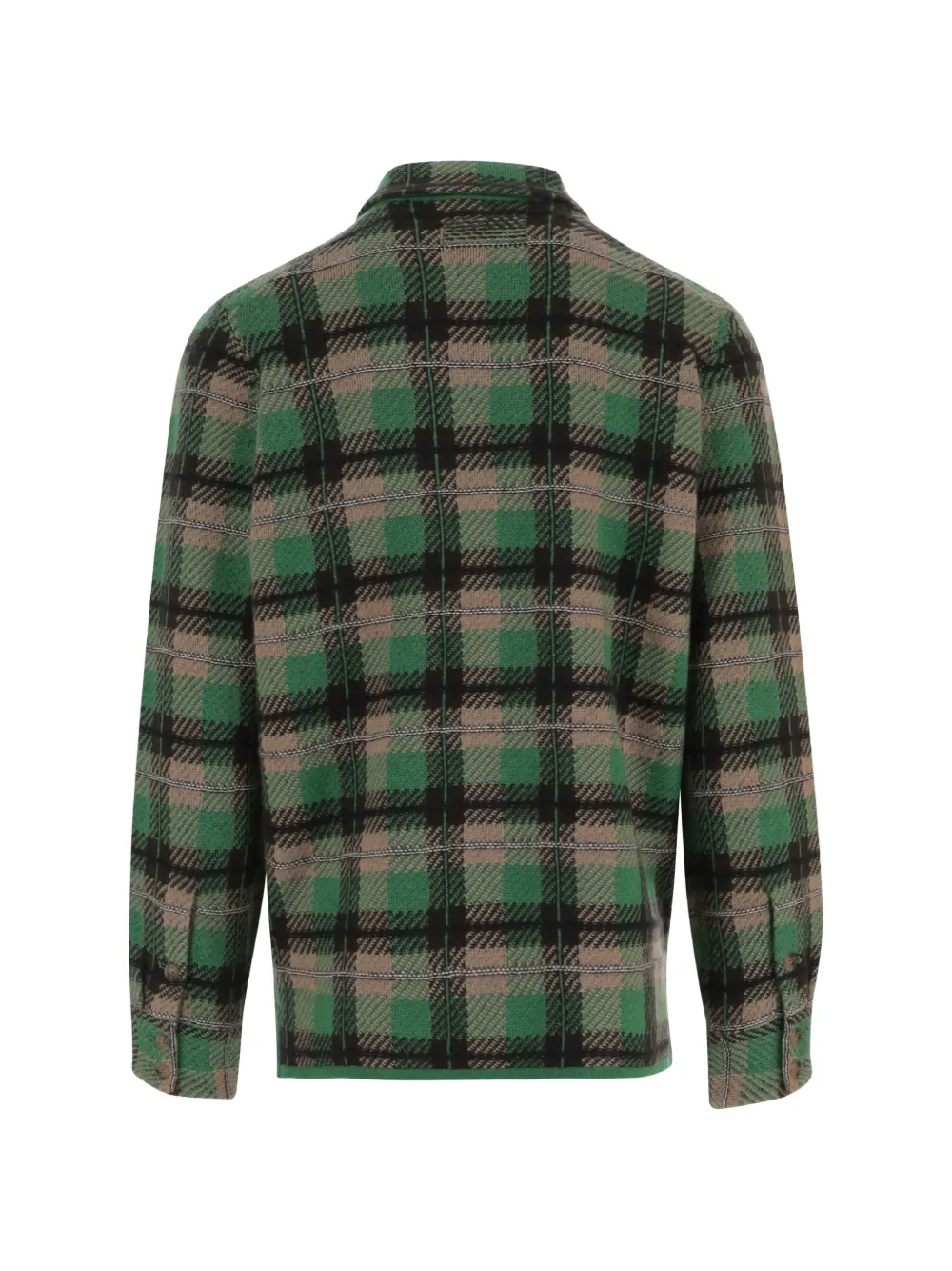 Guest In Residence Geruite kasjmieren blouse Groen