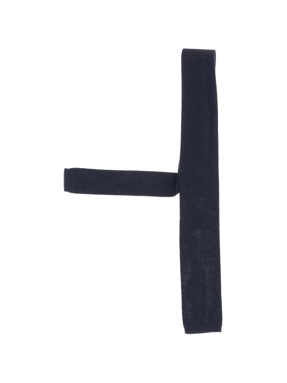 BOSS jacquard-patterned tie in pure wool - Blu