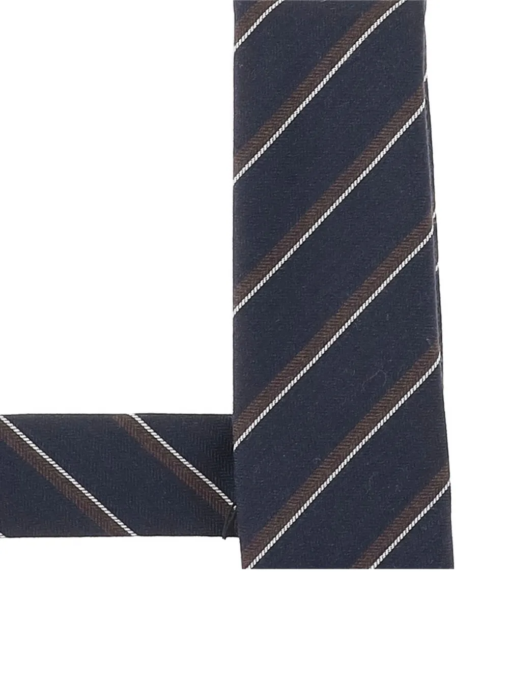 BOSS diagonal-stripe tie Blauw