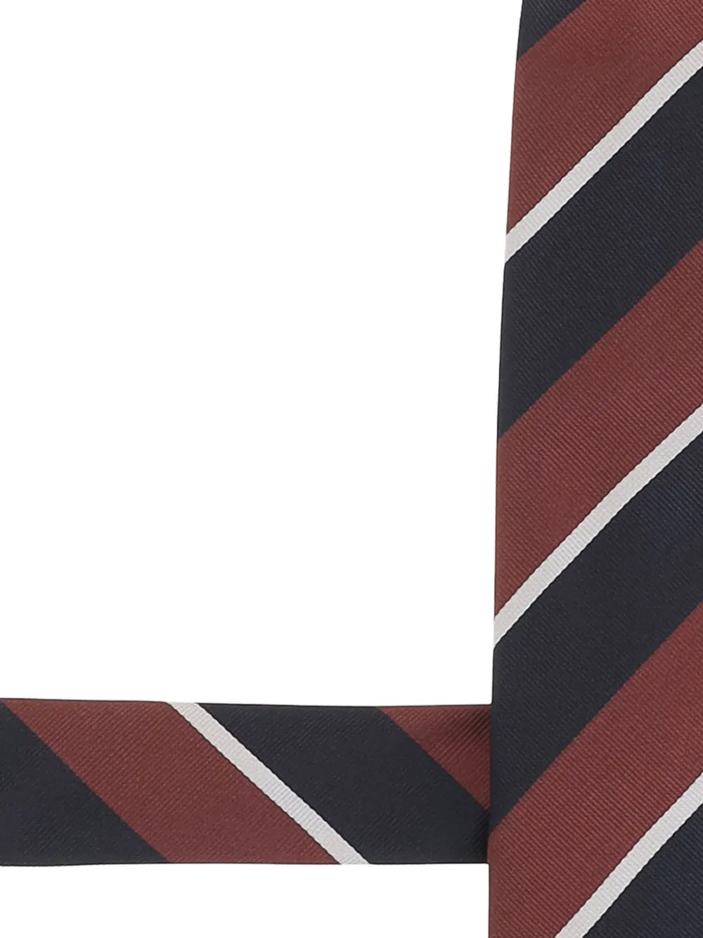 BOSS Stropdas van zijdeblend met diagonale strepen Rood