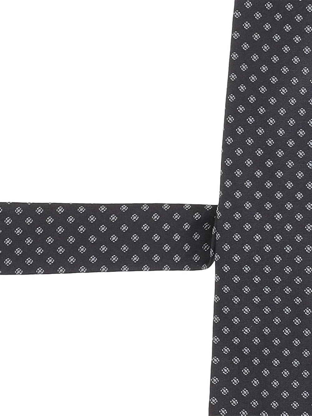 BOSS stropdas van zijde-jacquard met patroon Zwart