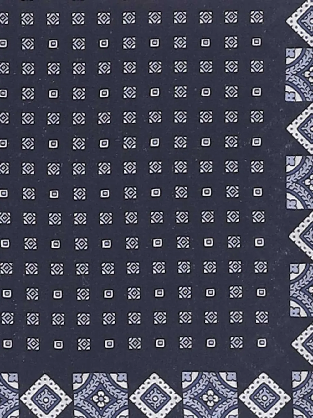 BOSS Pochet met geometrische print Blauw