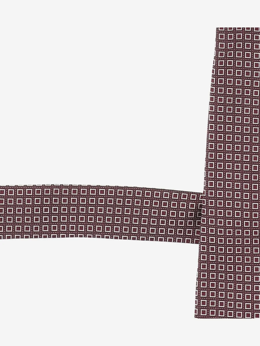 BOSS geometric-print tie Rood
