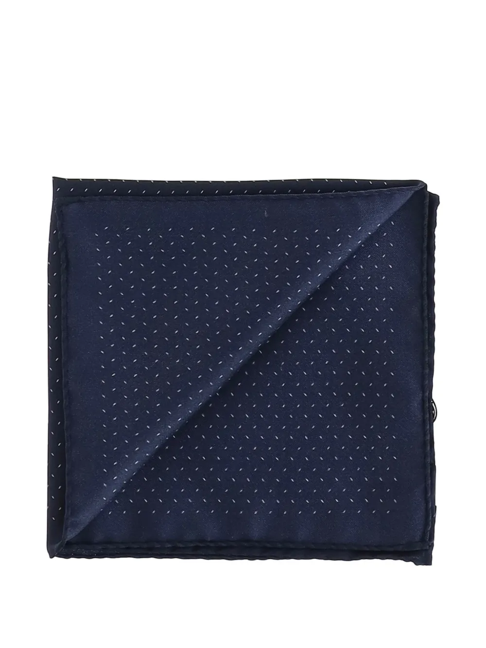 BOSS One silk pocket square with printed pattern Blauw