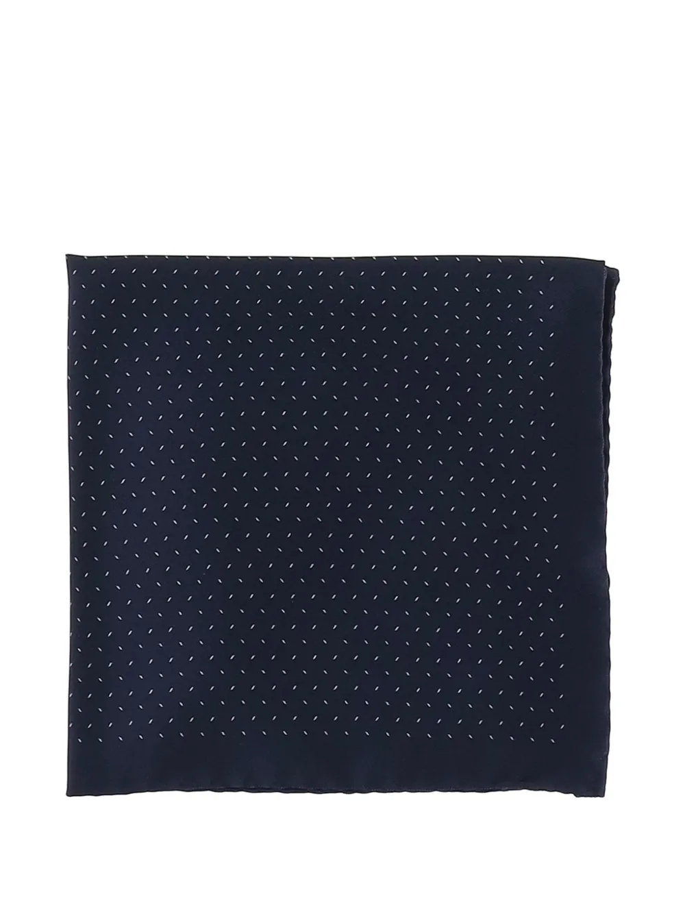BOSS One silk pocket square with printed pattern Blauw