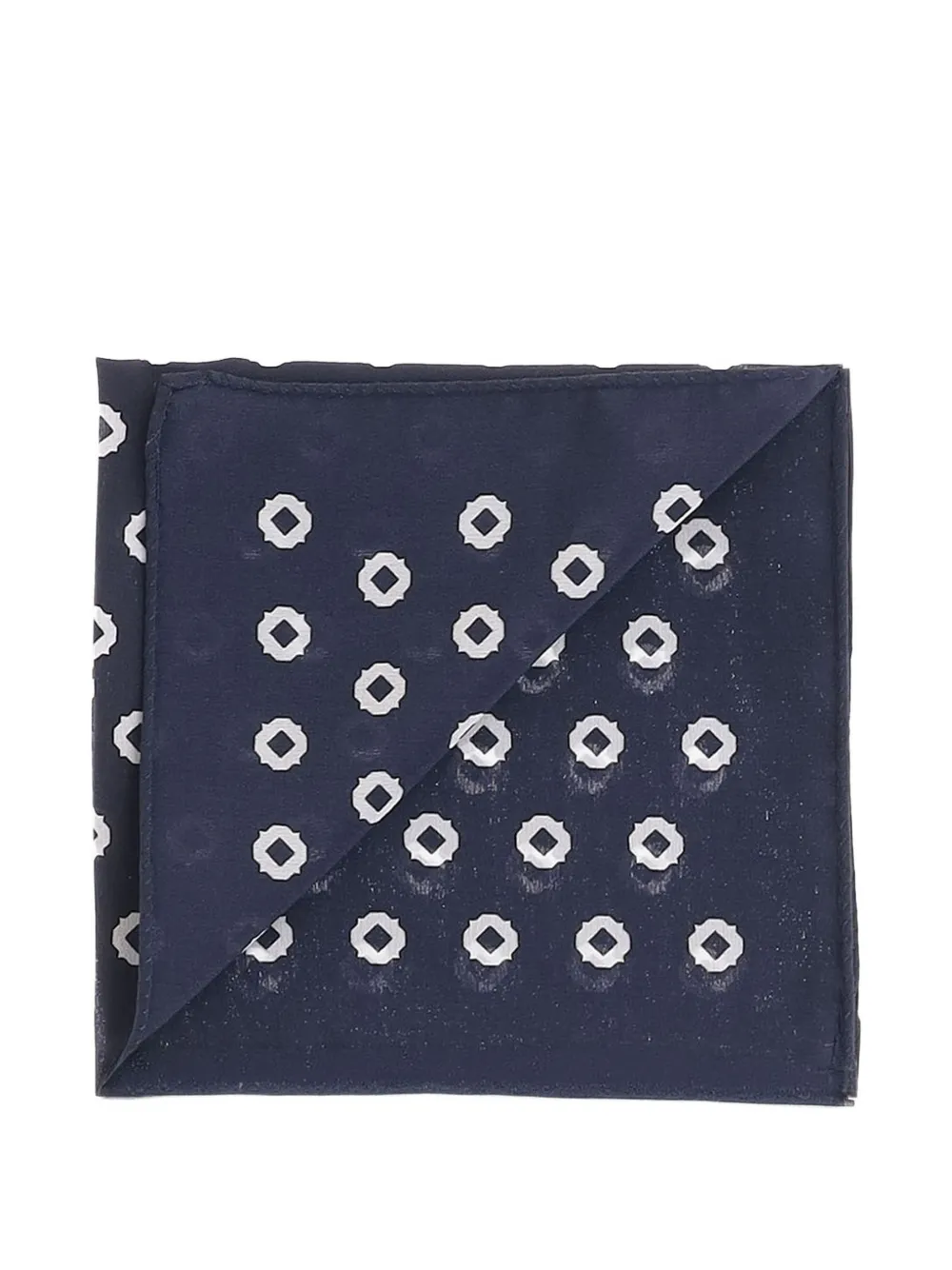 BOSS Pochet met geometrische print Blauw