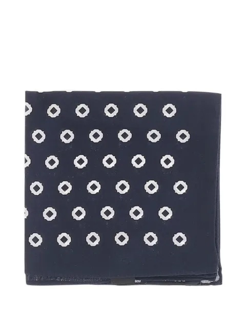 BOSS geometric-print pocket square