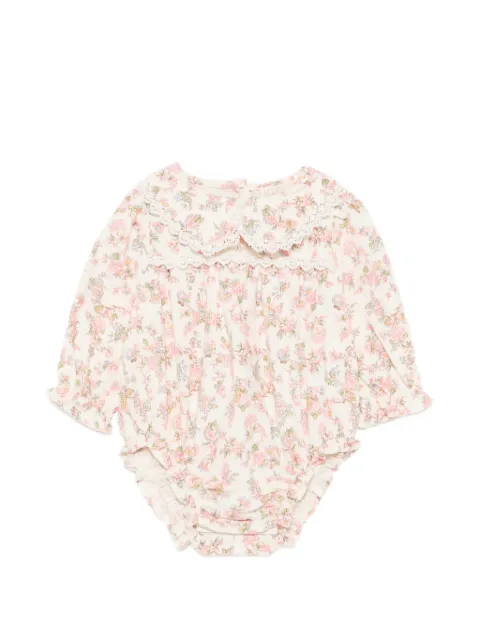 LOUISE MISHA KIDS blouse fleurie bordée de dentelle