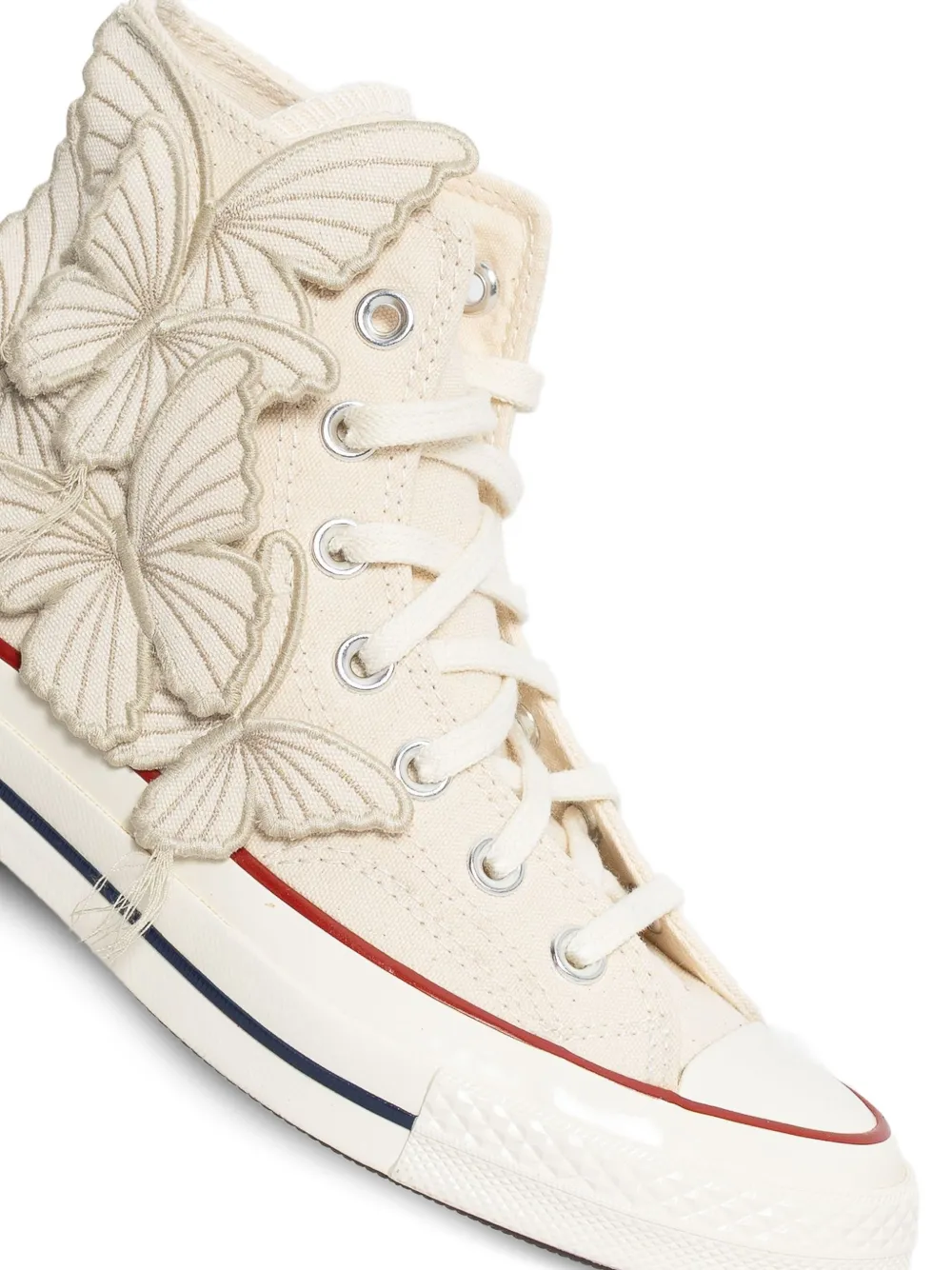 Converse Chuck 70 butterfly-appliqué sneakers Beige