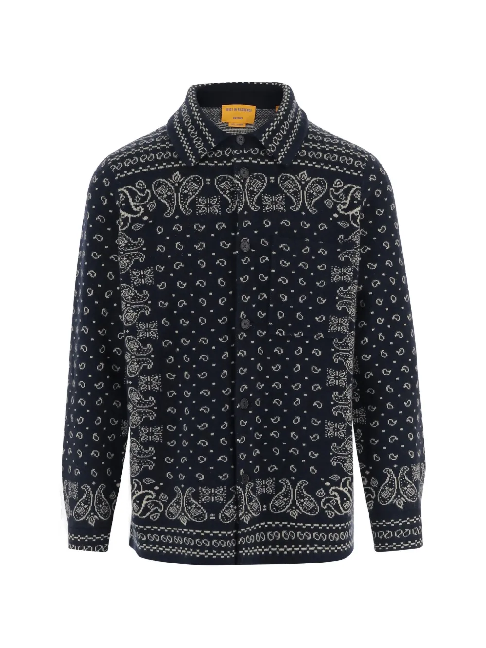 Guest In Residence Wild Rag Work paisley cashmere shirt jacket