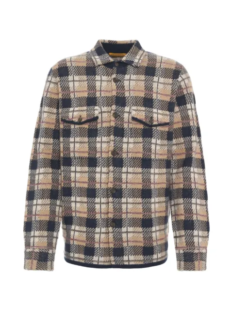 Guest In Residence check-pattern cashmere shirt