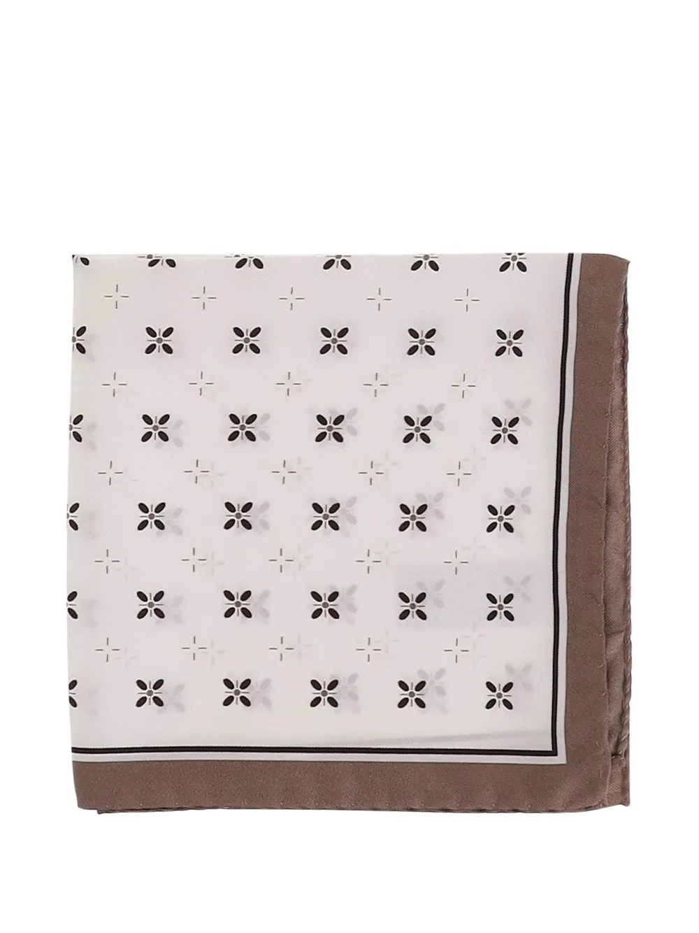 BOSS Boss One silk pocket-square with printed-pattern - Bianco