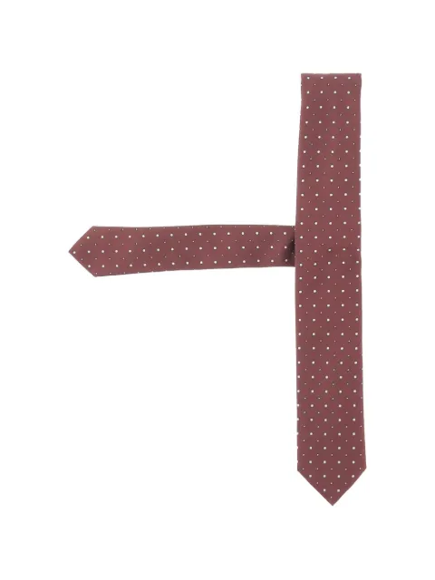 BOSS silk-blend tie with jacquard-woven pattern