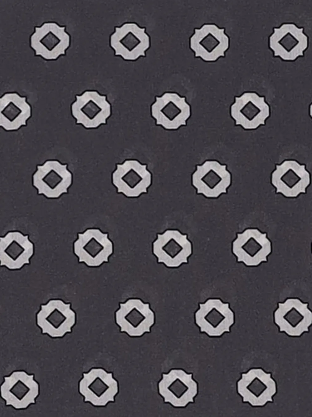 BOSS by Beckham zijden pochet met digitale print Grijs