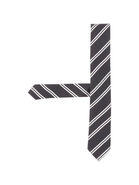 BOSS diagonal-stripe silk tie