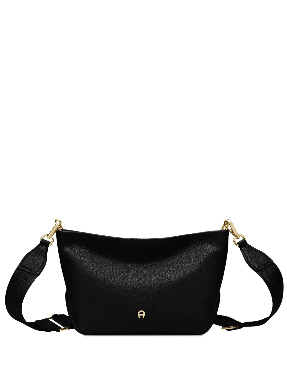 AIGNER Borsa a tracolla Paola in pelle con applicazione logo - Nero