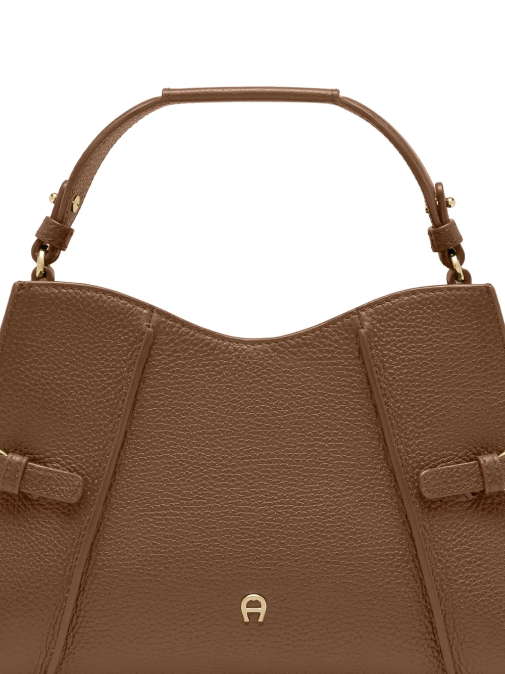 AIGNER Medium Cavallo leren schoudertas Bruin