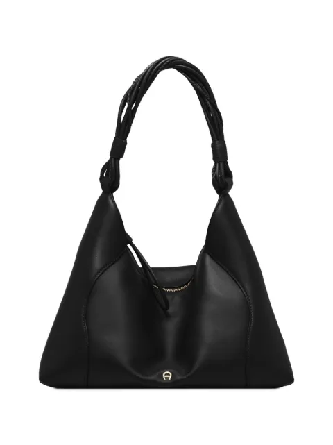 AIGNER medium Giara leather shoulder bag