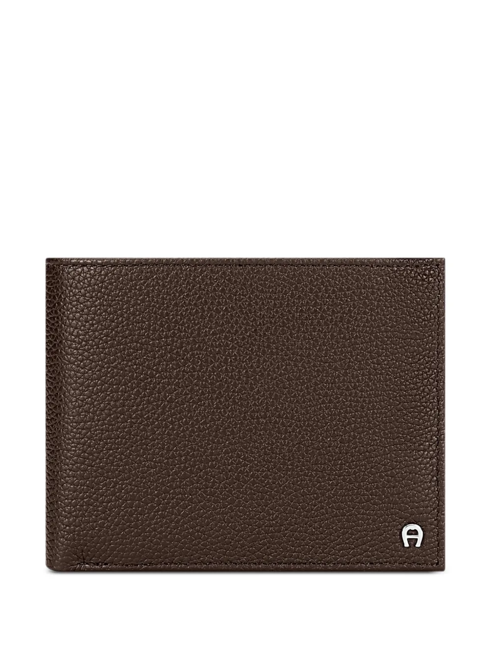 AIGNER Mica tweevoudige leren portemonnee met textuur Bruin