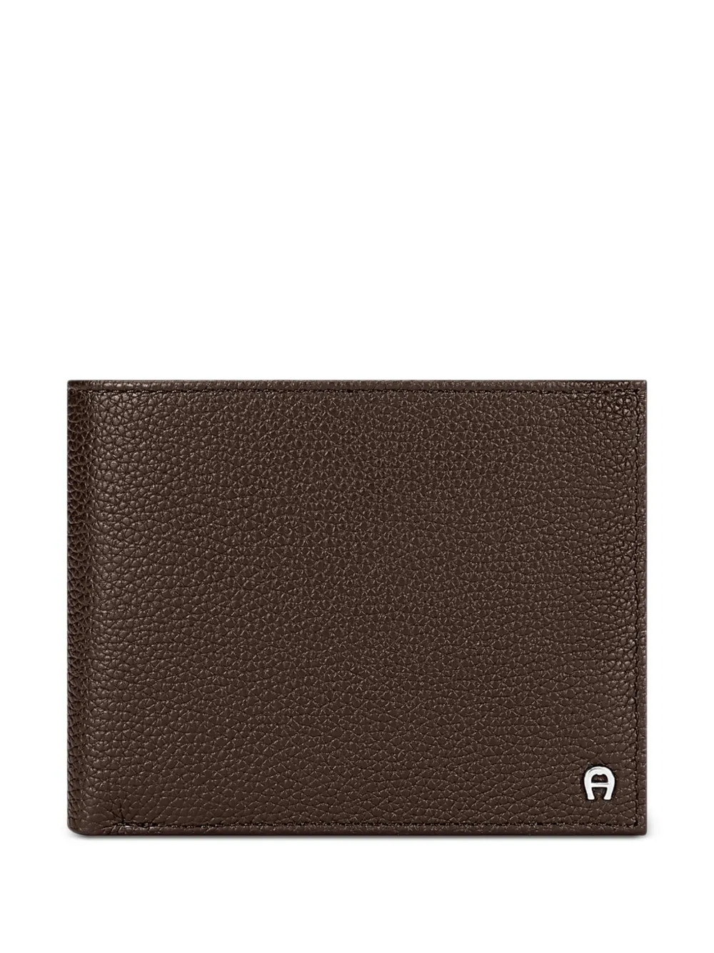 AIGNER Mica pebbled leather bi-fold wallet - Braun