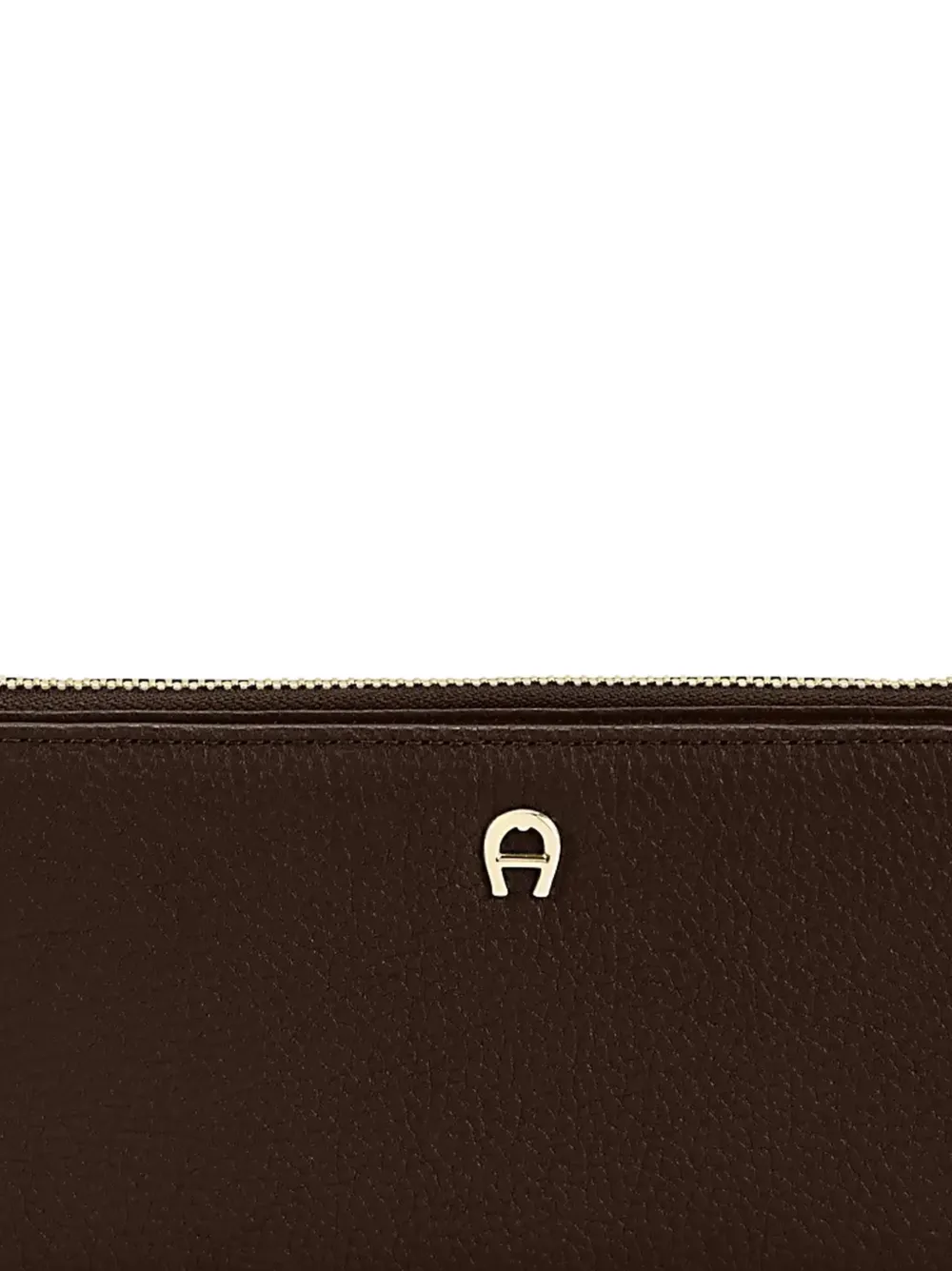 AIGNER Paola leren portemonnee met logo-plakkaat Bruin