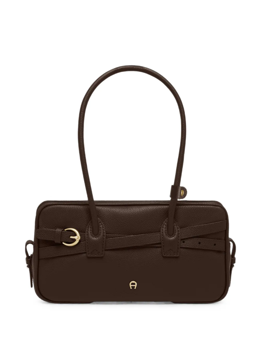 AIGNER Kleine Whip schoudertas met gespdetail Bruin