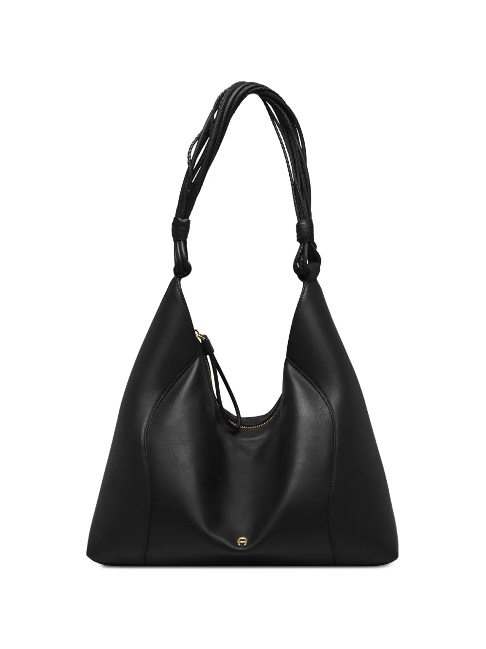AIGNER Borsa a spalla Giara grande in pelle - Nero