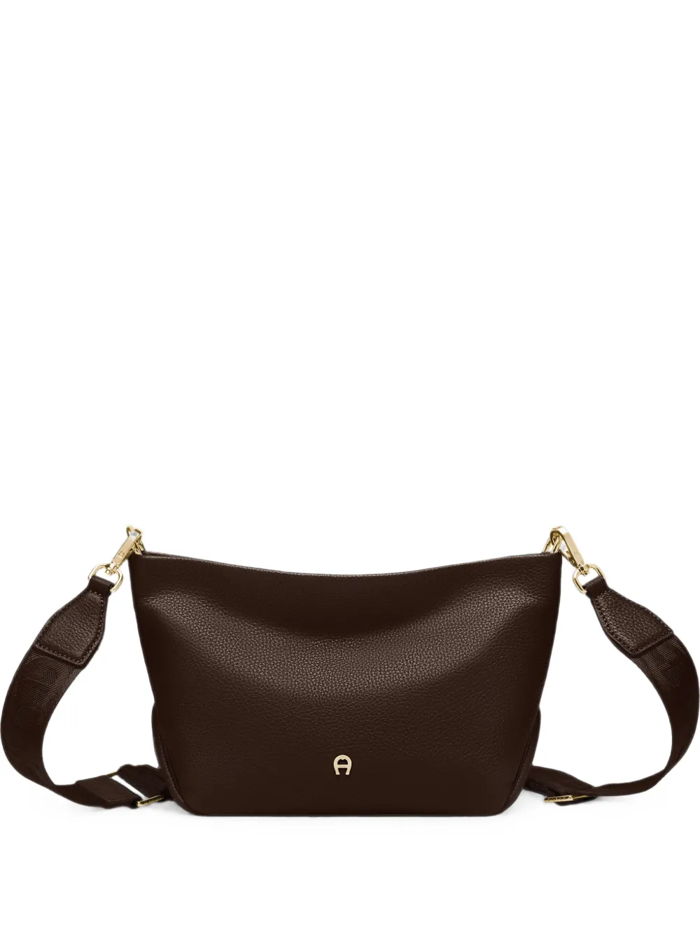 Aigner Paola Logo-plaque Crossbody Bag In Brown