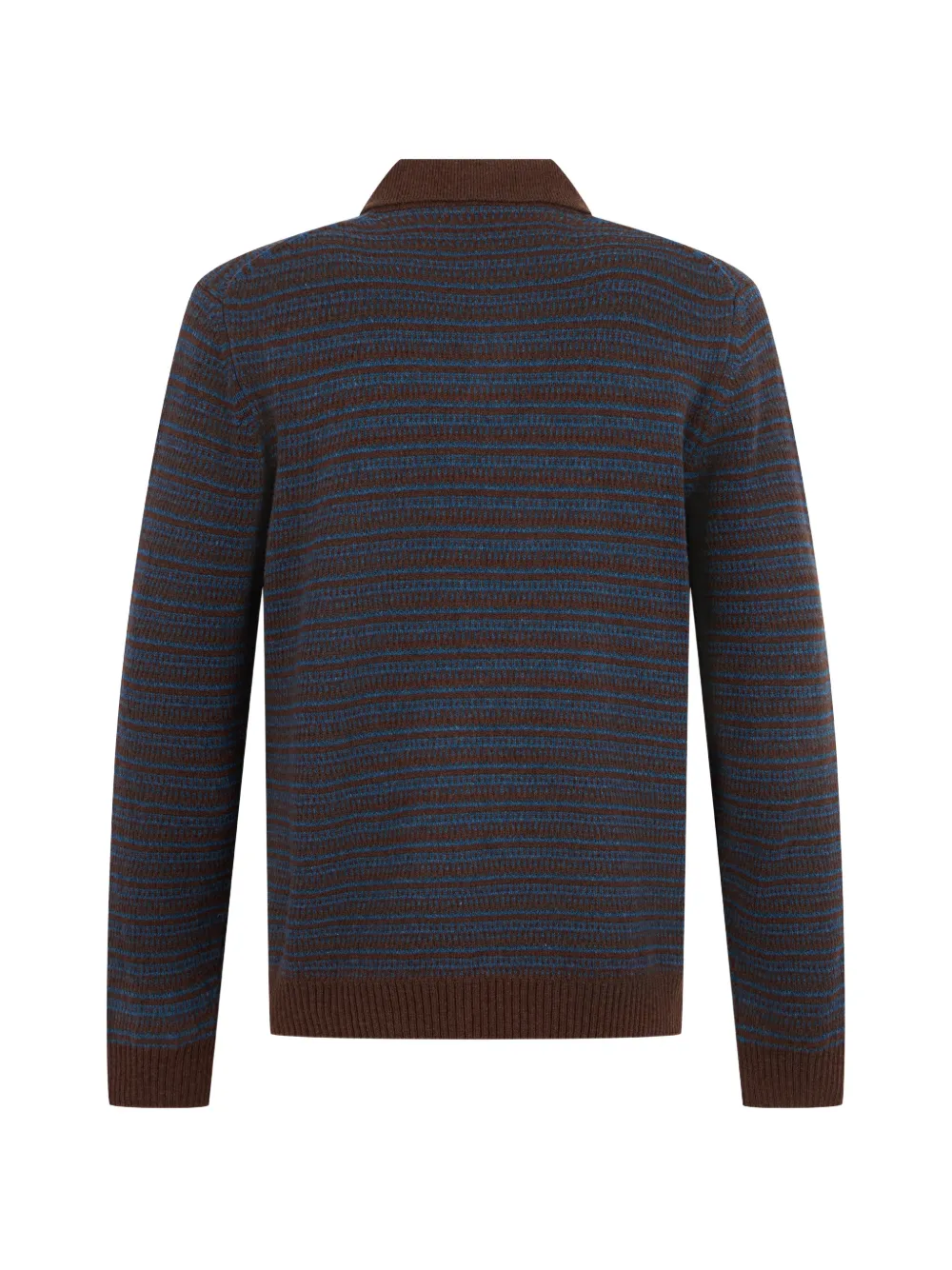 slowear Gestreepte trui met polokraag Bruin