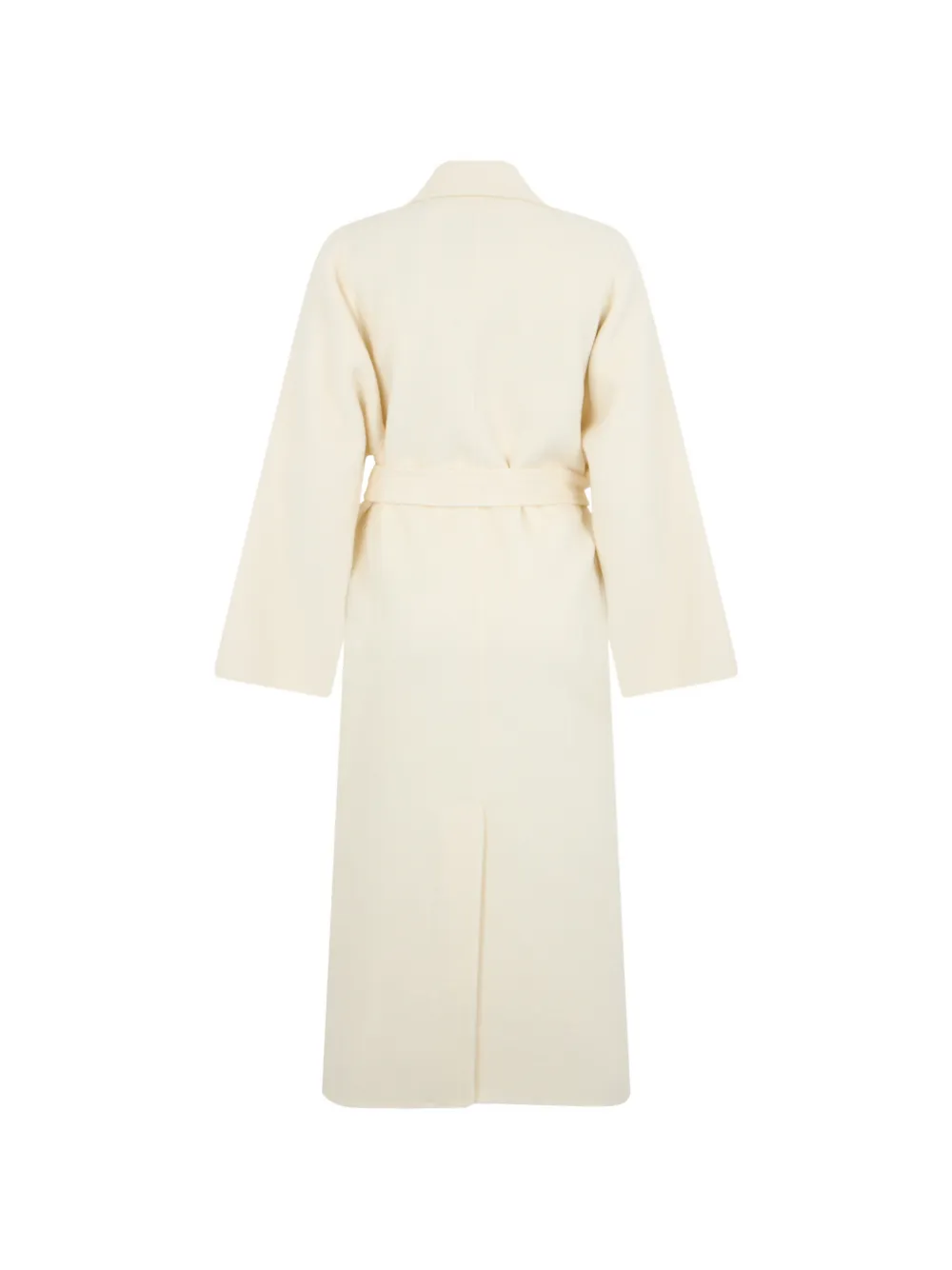 Elisabetta Franchi Jas met ceintuur en geborduurd logo Beige