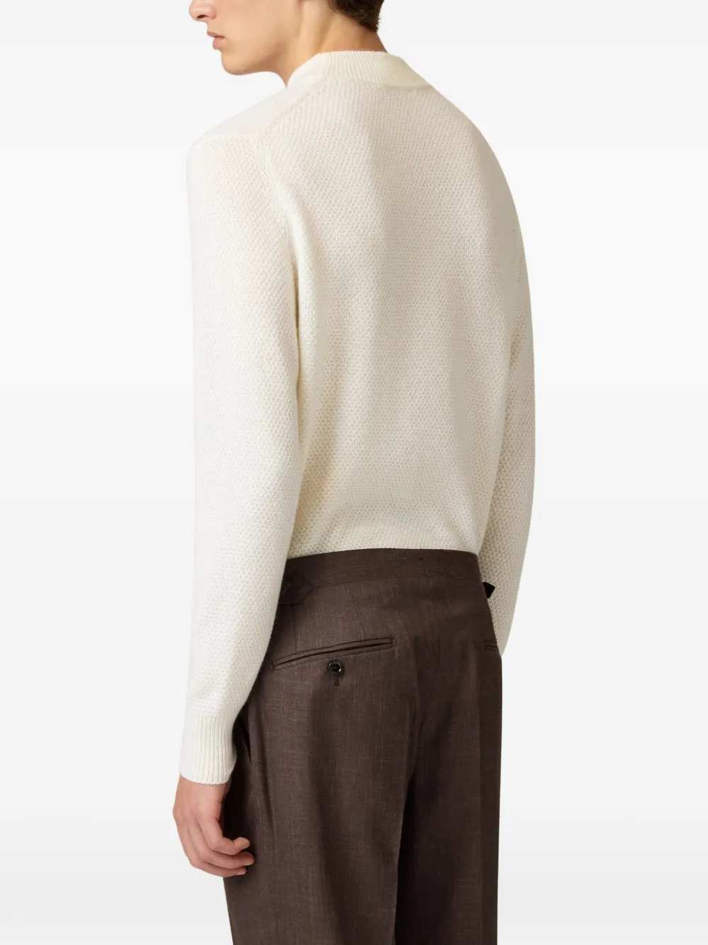 Lardini crew-neck sweater Beige