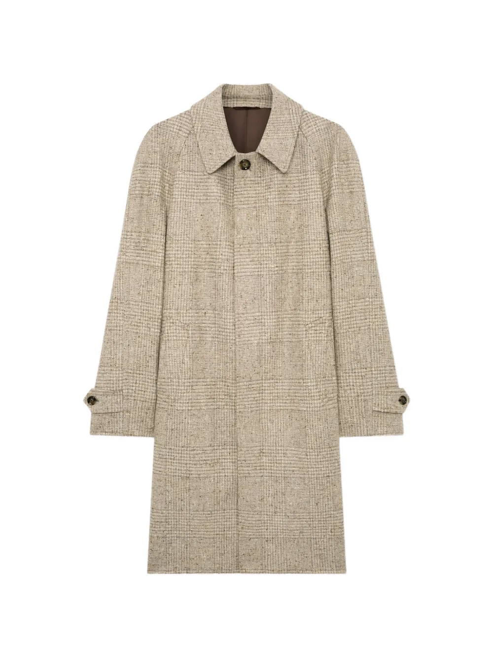 Lardini Prince of Wales tweed coat