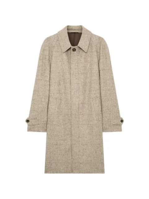 Lardini Prince of Wales tweed coat