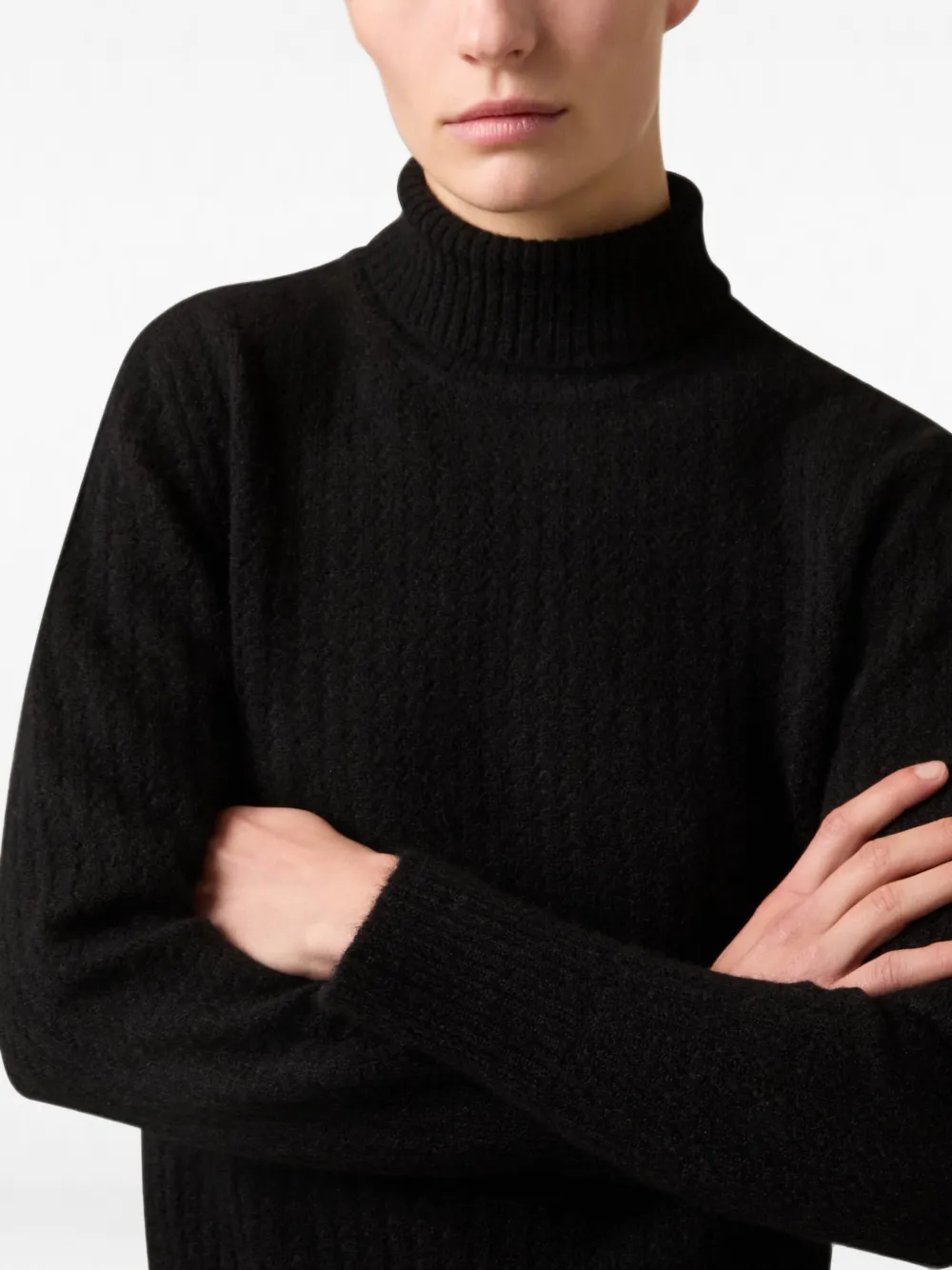 Lardini turtleneck sweater Zwart