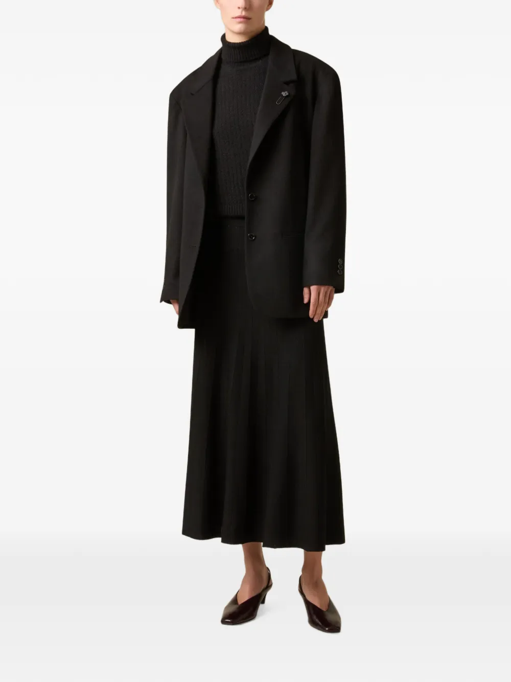 Lardini turtleneck sweater Zwart