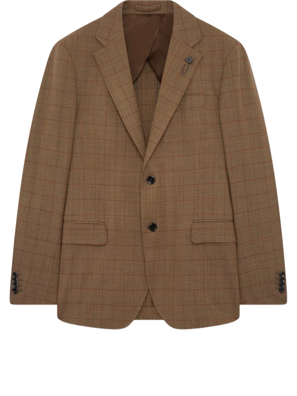 Lardini Iconic single-breasted blazer Bruin