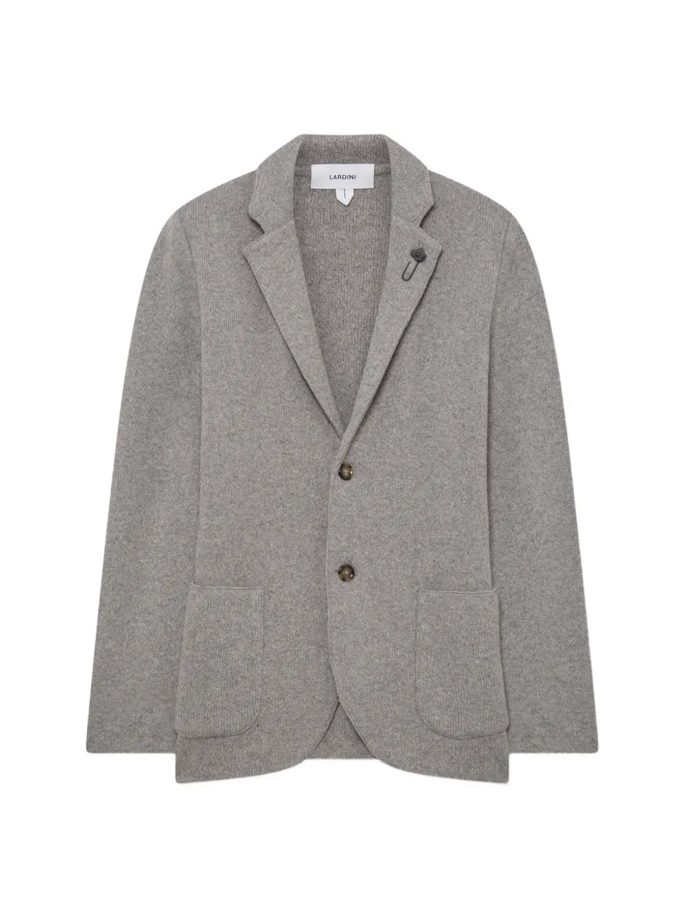 Lardini single-breasted knitted blazer Grijs