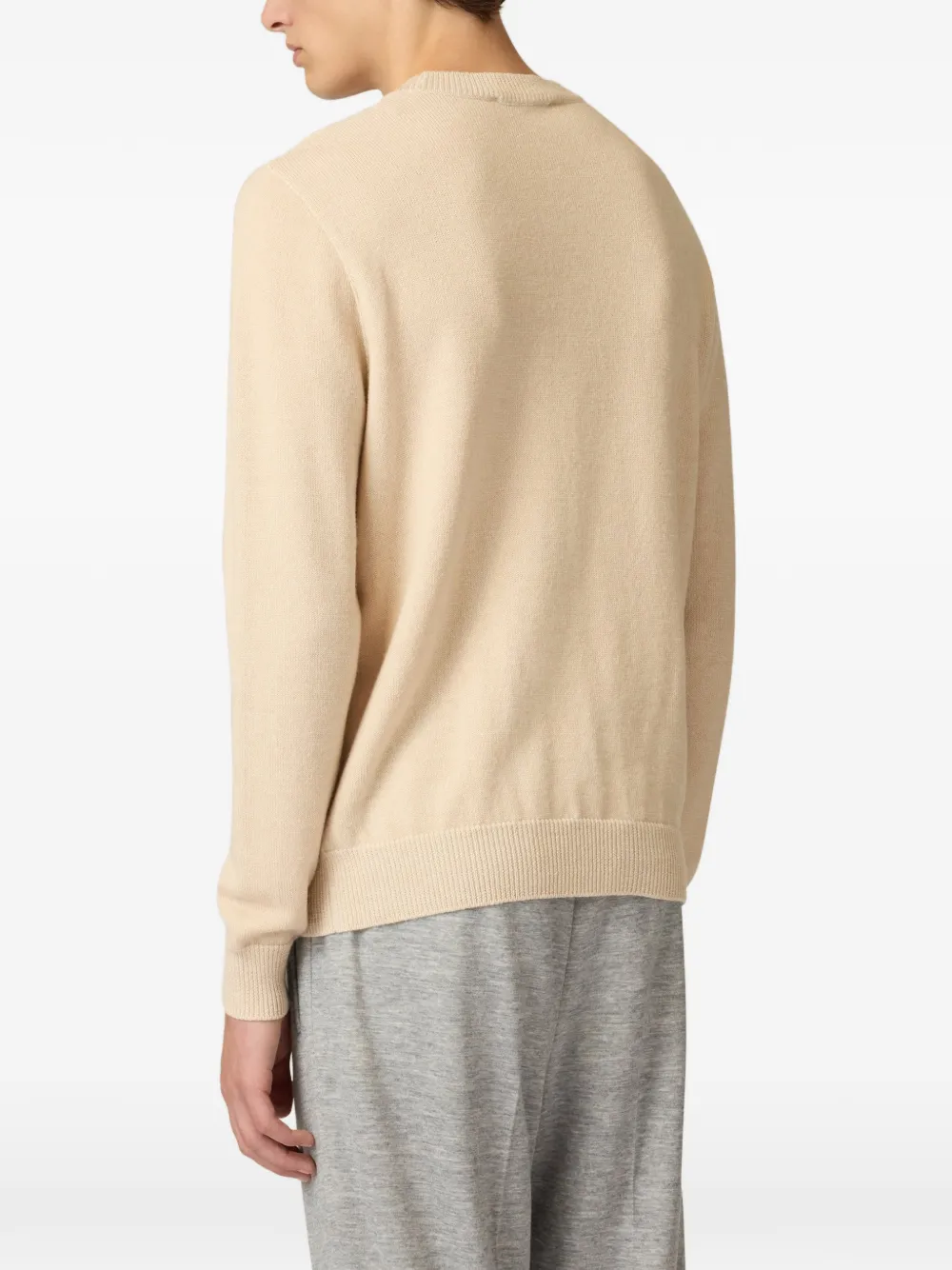 Lardini Trui met ronde hals Beige